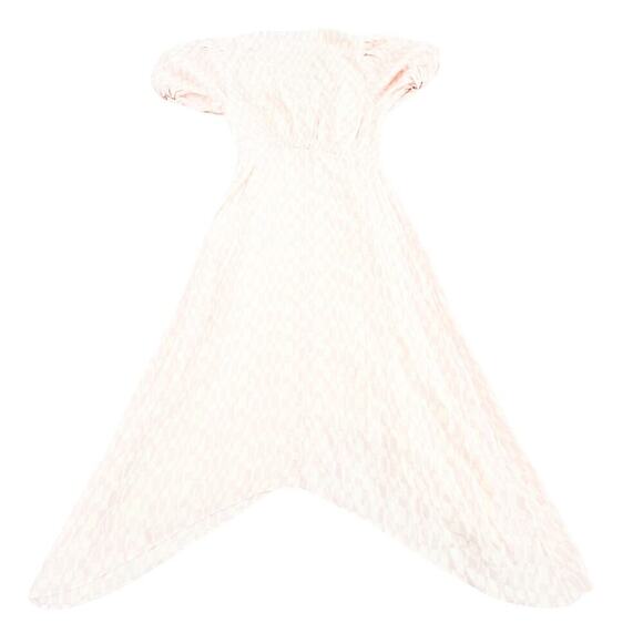 Club Monaco Short Sleeve Checkered Plaid Pink Cream Dress Size 6 - Picture 2 of 5